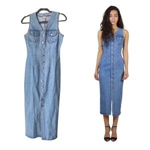Vintage Bongo Denim Midi Dress